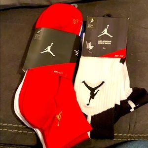 Four pair air Jordan basketball socks. NWT